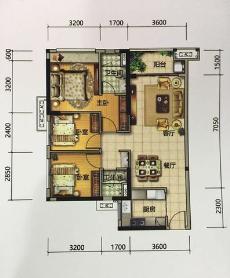 佛山美的花灣城3座01、02單元4座01、02、04單元90.00㎡